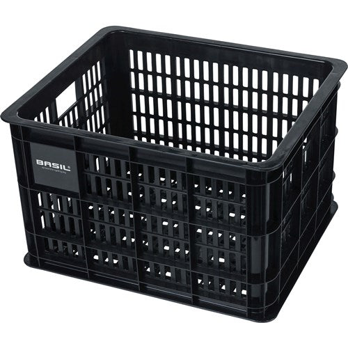 Afbeelding laden in galerijviewer, Basil fietskrat M - medium - 29.5 liter - zwart
