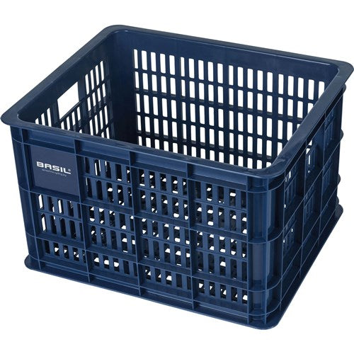 Afbeelding laden in galerijviewer, Basil fietskrat M - medium - 29.5 liter - blauw
