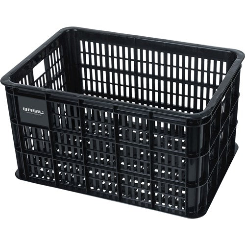 Basil fietskrat L - groot - 40 liter - zwart