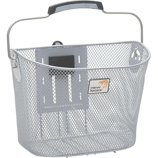 fietsmand Toscane Smartlock voor 19 liter zilver