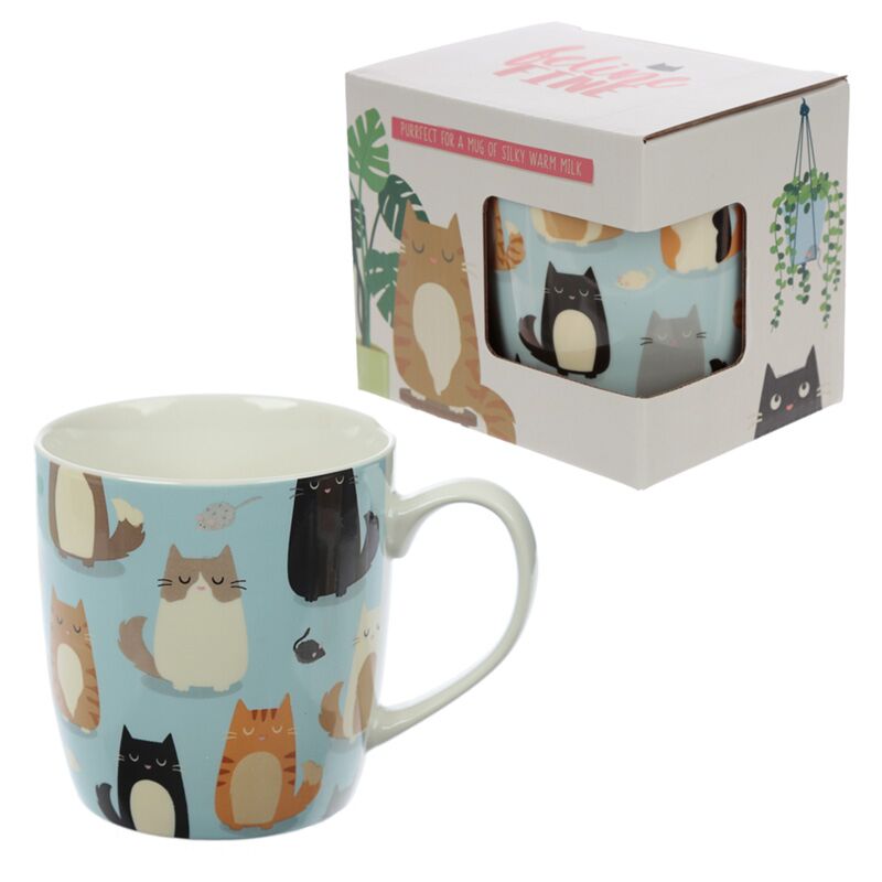 Afbeelding laden in galerijviewer, Feline fine kat porselein mok
