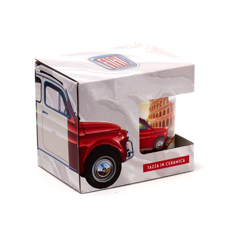 Afbeelding laden in galerijviewer, Fiat 500 rome riviera porselein mok
