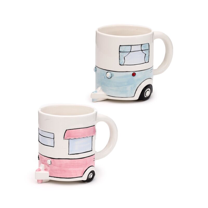 Afbeelding laden in galerijviewer, Home is where you park it caravan keramiek mok
