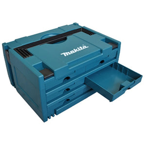 Makita makstor nr.3-6 gereedschapskist (blauw, 6 middelgrote lades)