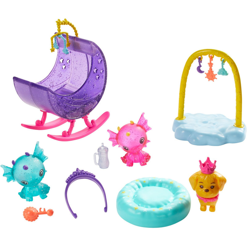 Afbeelding laden in galerijviewer, Mattel Dreamtopia Drakenkinderdagverblijf speelset
