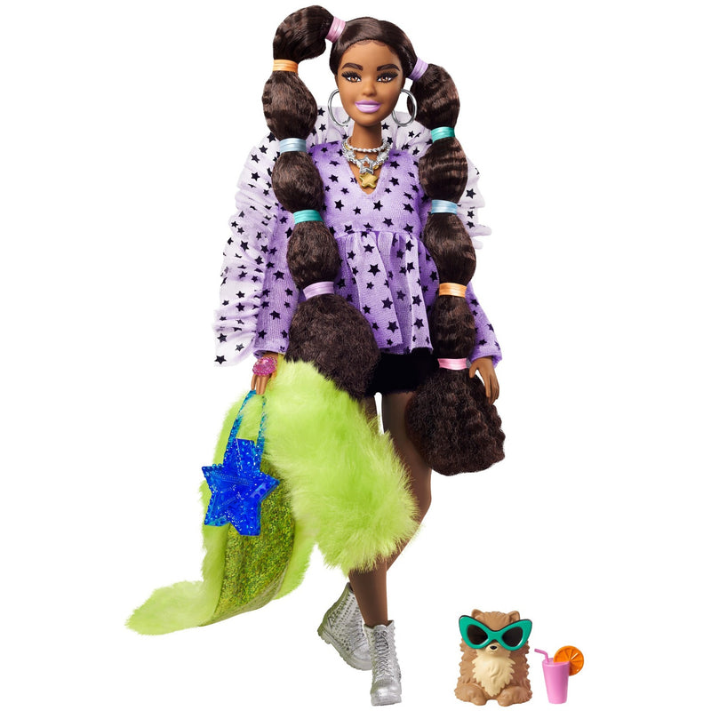 Afbeelding laden in galerijviewer, Mattel Extra Doll 7 Top Furry Shrug with Pet Pomerani
