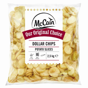 Mccain dollar chips schijfjes (4x 2.5 kg)