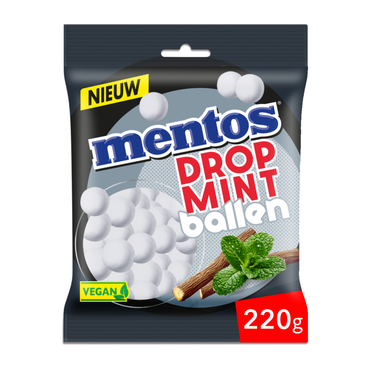 Mentos dropmint ballen zak (12x 220gr)