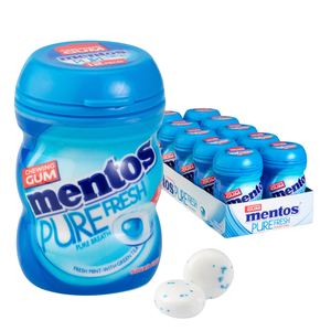 Mentos kauwgom pure fresh mint mini (10x 24g)