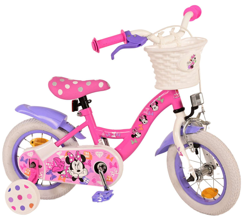 Afbeelding laden in galerijviewer, Minnie Cutest Ever! Kinderfiets - Meisjes - 12 inch - Roze
