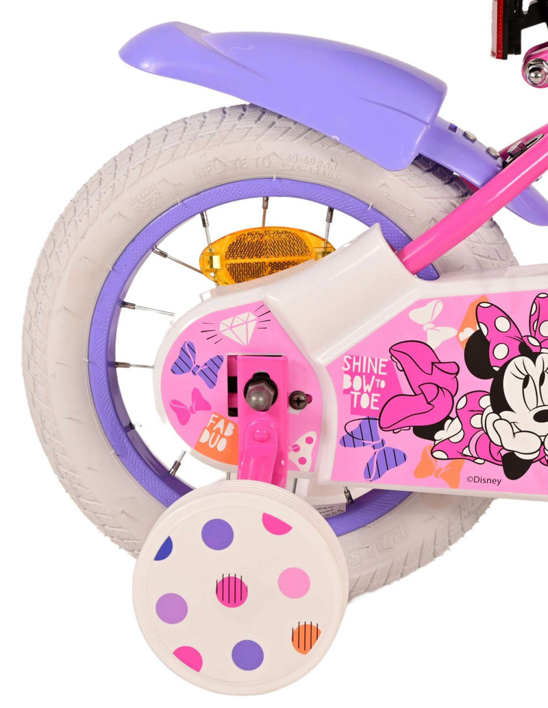 Afbeelding laden in galerijviewer, Minnie Cutest Ever! Kinderfiets - Meisjes - 12 inch - Roze
