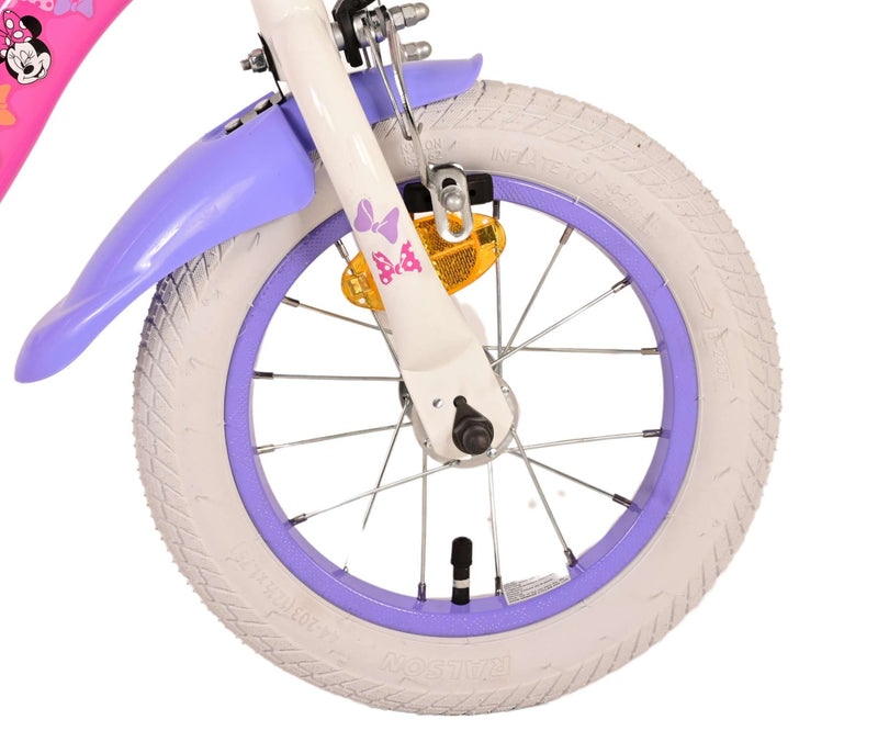 Afbeelding laden in galerijviewer, Minnie Cutest Ever! Kinderfiets - Meisjes - 12 inch - Roze
