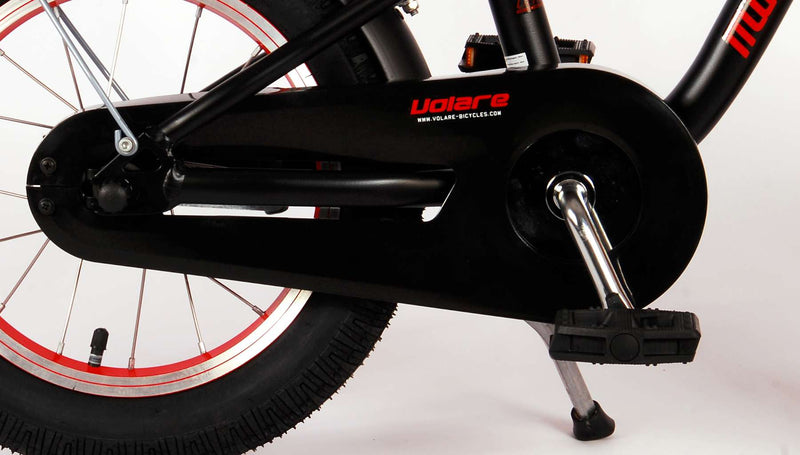 Afbeelding laden in galerijviewer, Volare Miracle Cruiser Kinderfiets - Jongens - 14 inch - Mat Zwart - Prime Collection
