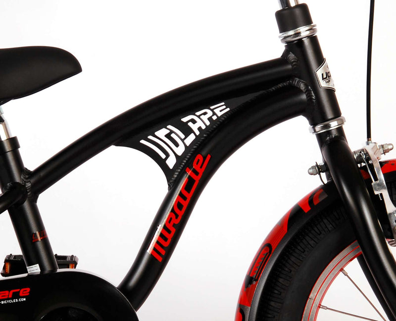 Afbeelding laden in galerijviewer, Volare Miracle Cruiser Kinderfiets - Jongens - 14 inch - Mat Zwart - Prime Collection
