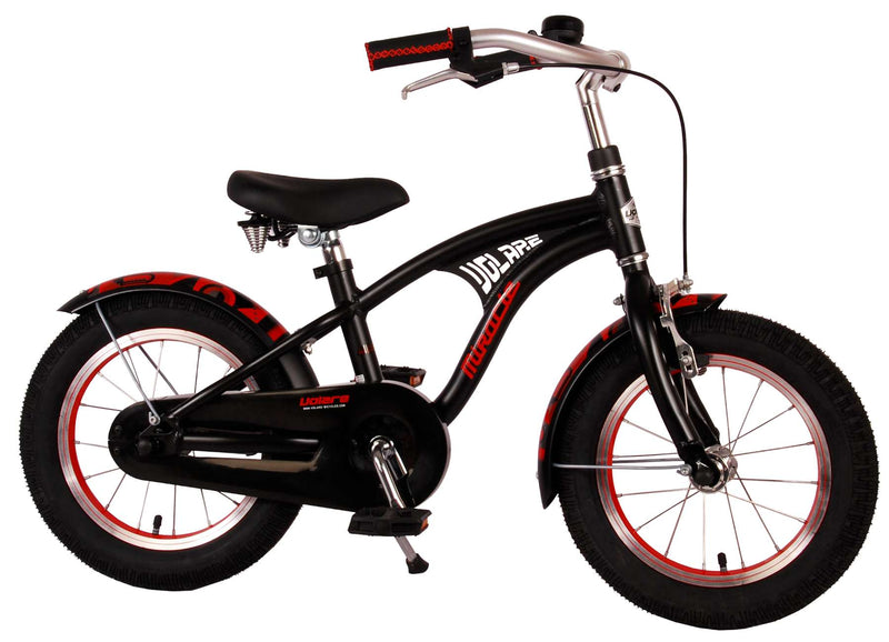 Afbeelding laden in galerijviewer, Volare Miracle Cruiser Kinderfiets - Jongens - 14 inch - Mat Zwart - Prime Collection
