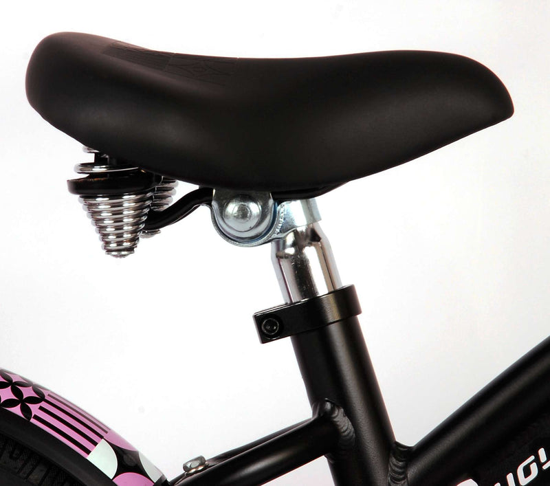 Afbeelding laden in galerijviewer, Volare Miracle Kinderfiets - Meisjes - 14 inch - Mat Zwart - Prime Collection

