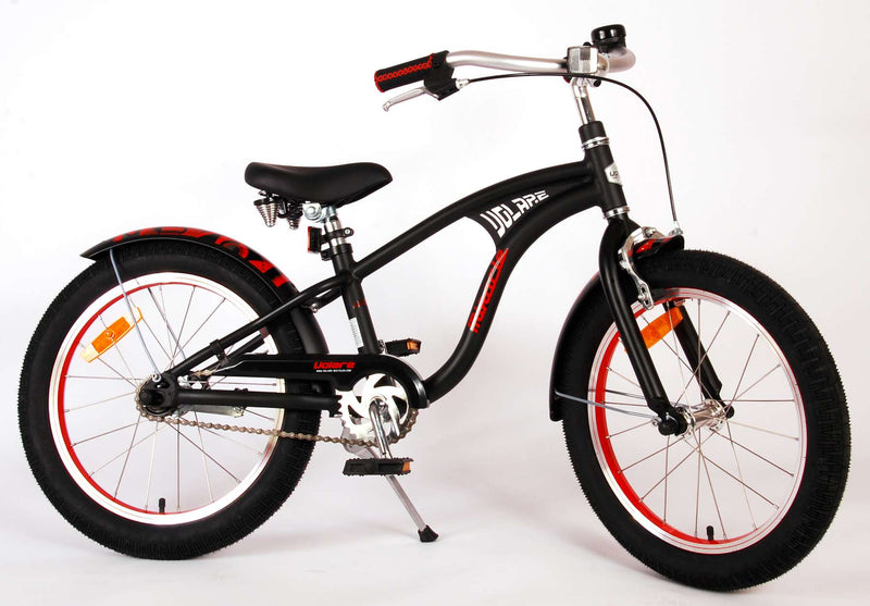 Afbeelding laden in galerijviewer, Volare Miracle Cruiser Kinderfiets - Jongens - 18 inch - Mat Zwart - Prime Collection
