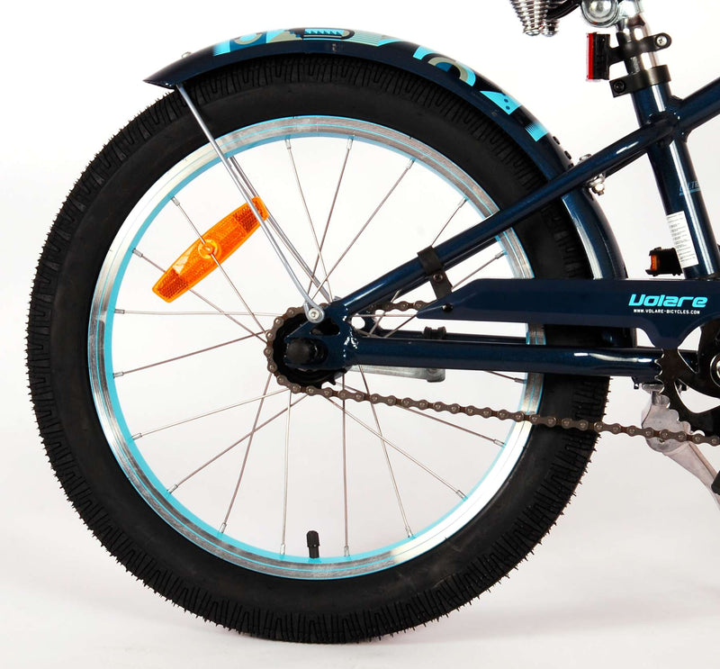 Afbeelding laden in galerijviewer, Volare Miracle Cruiser Kinderfiets Jongens 18 inch Mat Blauw Prime Collection
