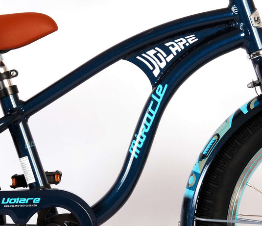 Volare Miracle Cruiser Kinderfiets Jongens 18 inch Mat Blauw Prime Collection