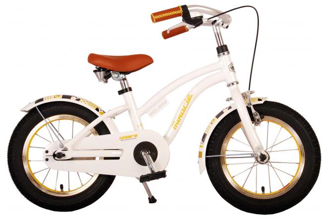 Afbeelding laden in galerijviewer, Volare Miracle Kinderfiets - Meisjes - 14 inch - Wit - Prime Collection
