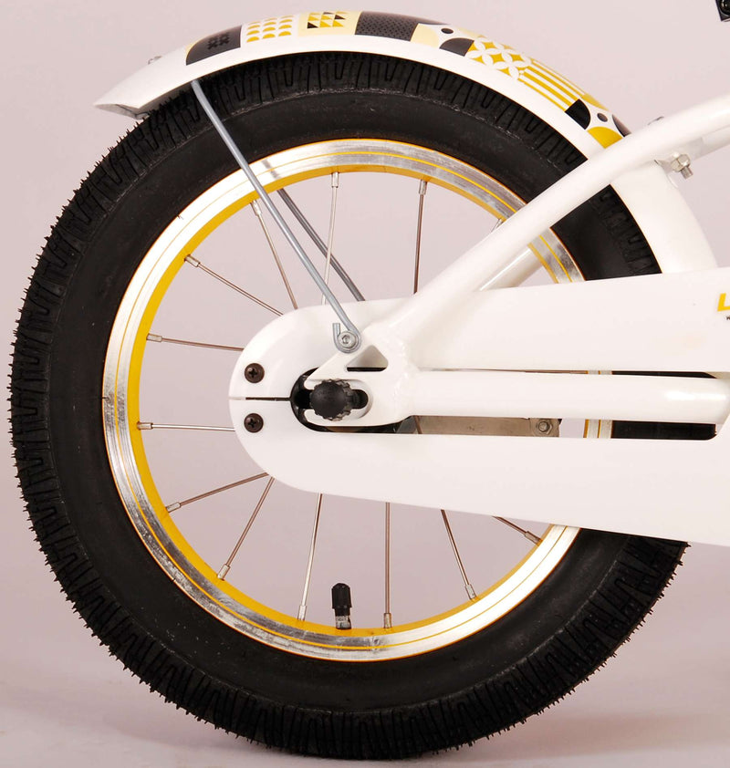 Afbeelding laden in galerijviewer, Volare Miracle Kinderfiets - Meisjes - 14 inch - Wit - Prime Collection
