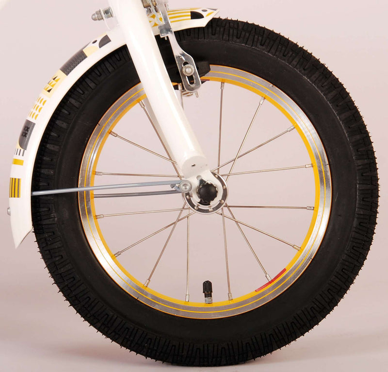 Afbeelding laden in galerijviewer, Volare Miracle Kinderfiets - Meisjes - 14 inch - Wit - Prime Collection
