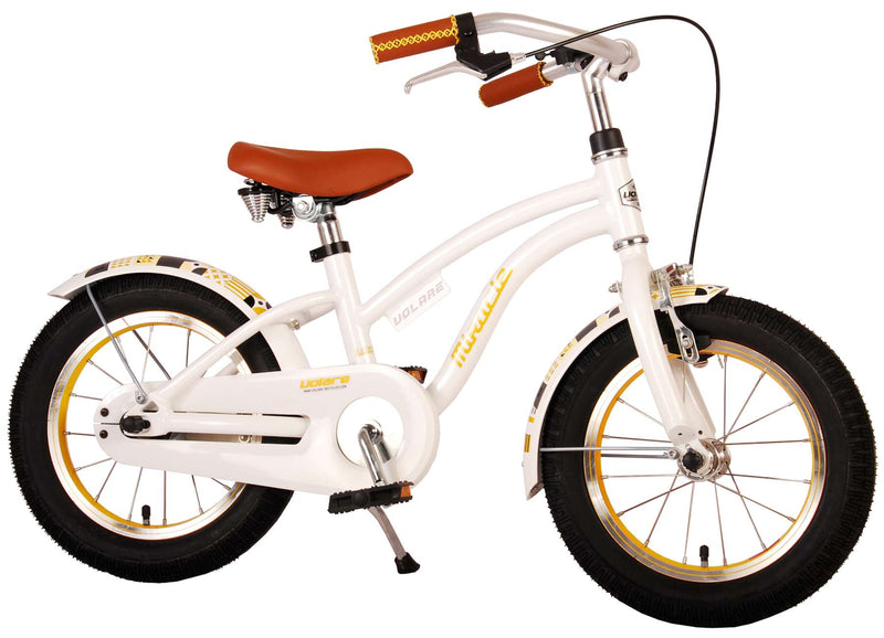 Afbeelding laden in galerijviewer, Volare Miracle Kinderfiets - Meisjes - 14 inch - Wit - Prime Collection
