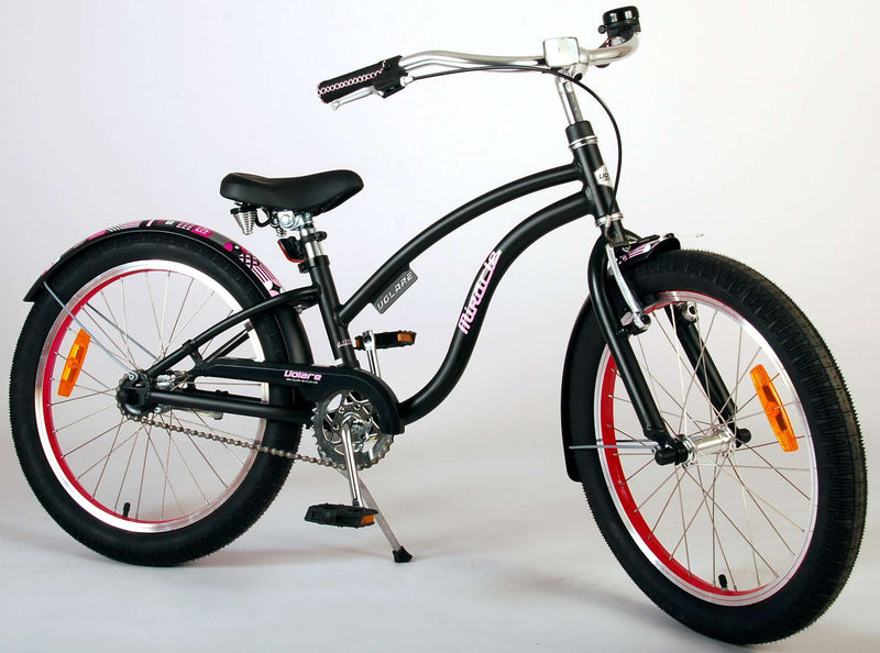 Afbeelding laden in galerijviewer, Volare Miracle Cruiser Kinderfiets Meisjes 20 inch Mat Zwart Prime Collection
