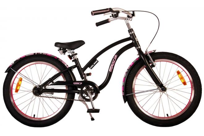 Afbeelding laden in galerijviewer, Volare Miracle Cruiser Kinderfiets Meisjes 20 inch Mat Zwart Prime Collection
