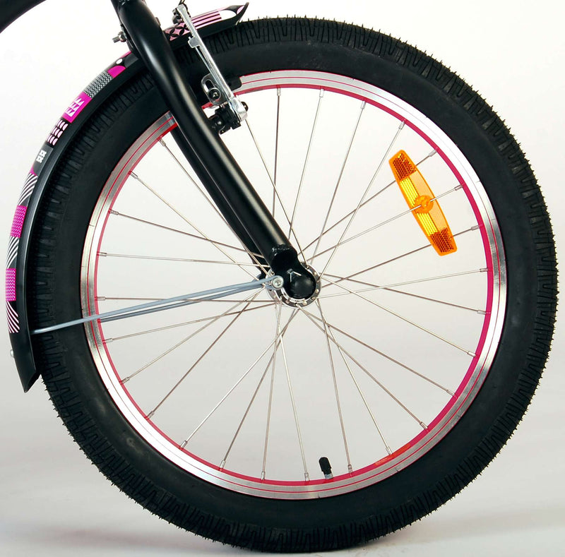 Afbeelding laden in galerijviewer, Volare Miracle Cruiser Kinderfiets Meisjes 20 inch Mat Zwart Prime Collection

