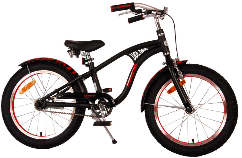Afbeelding laden in galerijviewer, Volare Miracle Cruiser Kinderfiets - Jongens - 18 inch - Mat Zwart - Prime Collection
