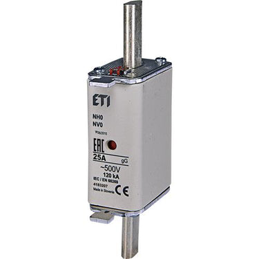 Eti meszekering 25a - 500v din nh0 gg | 3 stuks