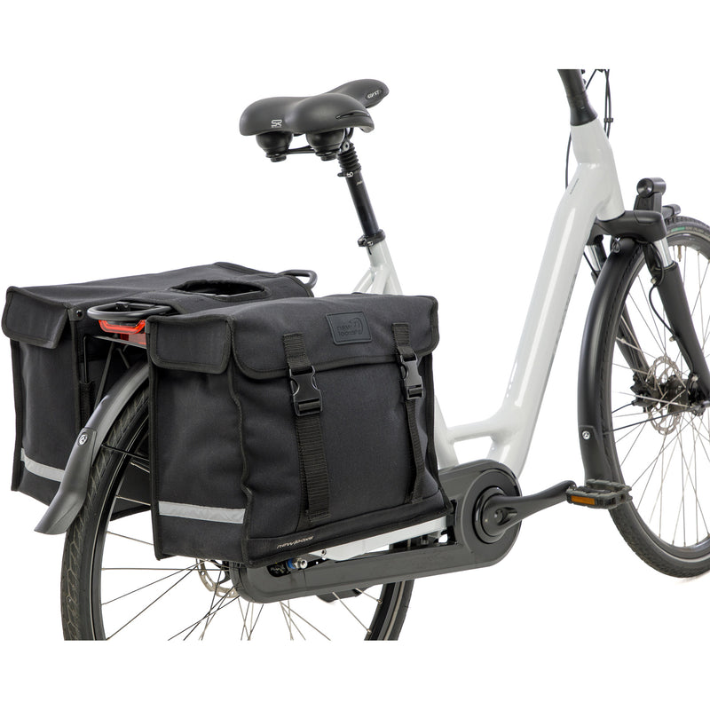 Afbeelding laden in galerijviewer, Burgers - new looxs tas new looxs double pannier deluxe zwart | 46l
