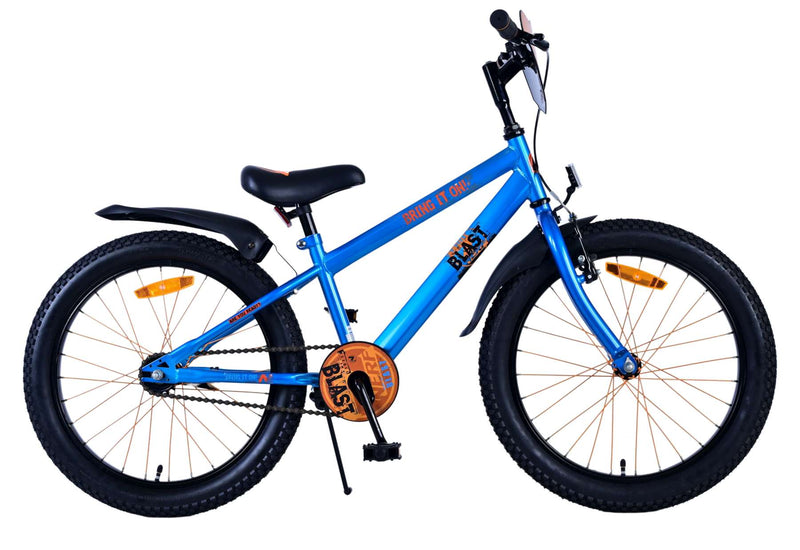Afbeelding laden in galerijviewer, Nerf kinderfiets - jongens - 20 inch - satijn blauw
