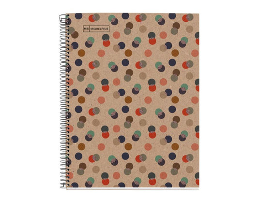 Miquelrius notitieboek - eco confetti - a4 geruit - 80 blz