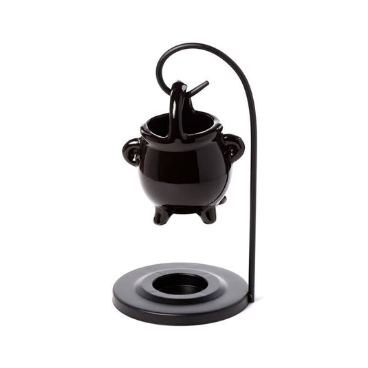 Zwarte ketel hangende geurbrander met stand