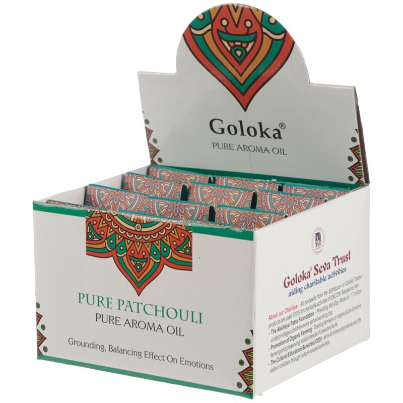 Afbeelding laden in galerijviewer, Pure patchouli 10ml - goloka geurolie

