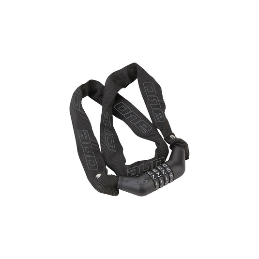 One kettingcijferslot 4.90 4mm 90cm black grey