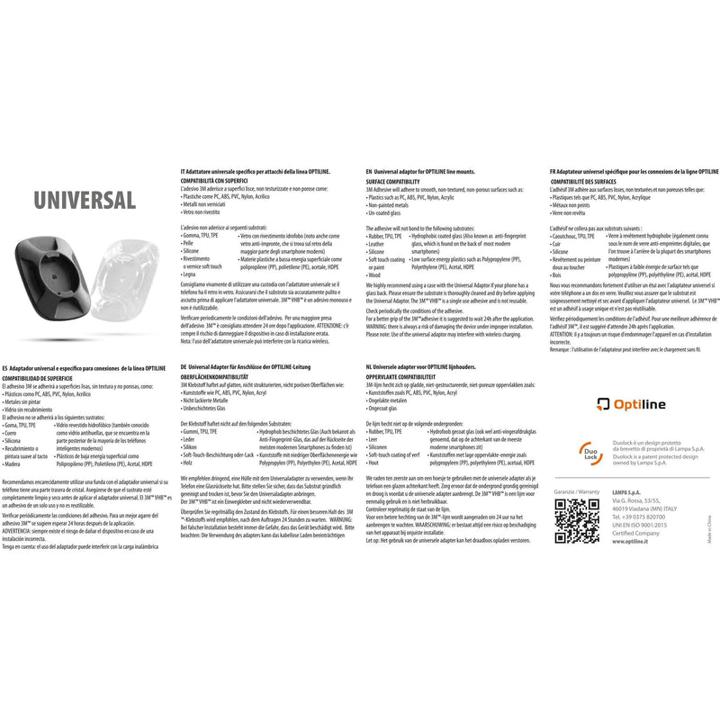 Afbeelding laden in galerijviewer, Optiline universal adapter clear
