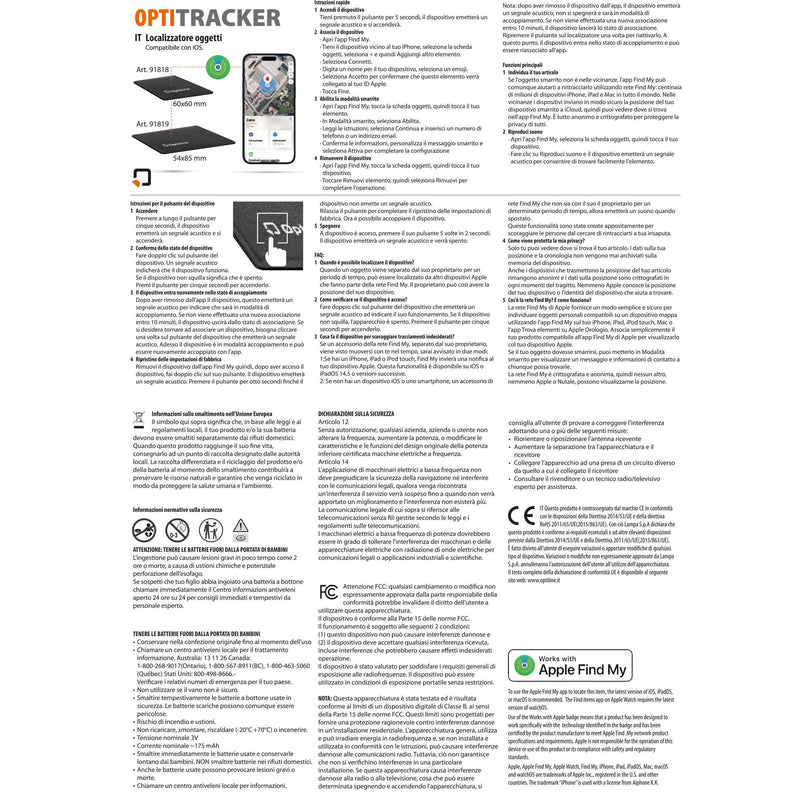 Afbeelding laden in galerijviewer, Optiline tracker compact, ultra-thin adhesive locator

