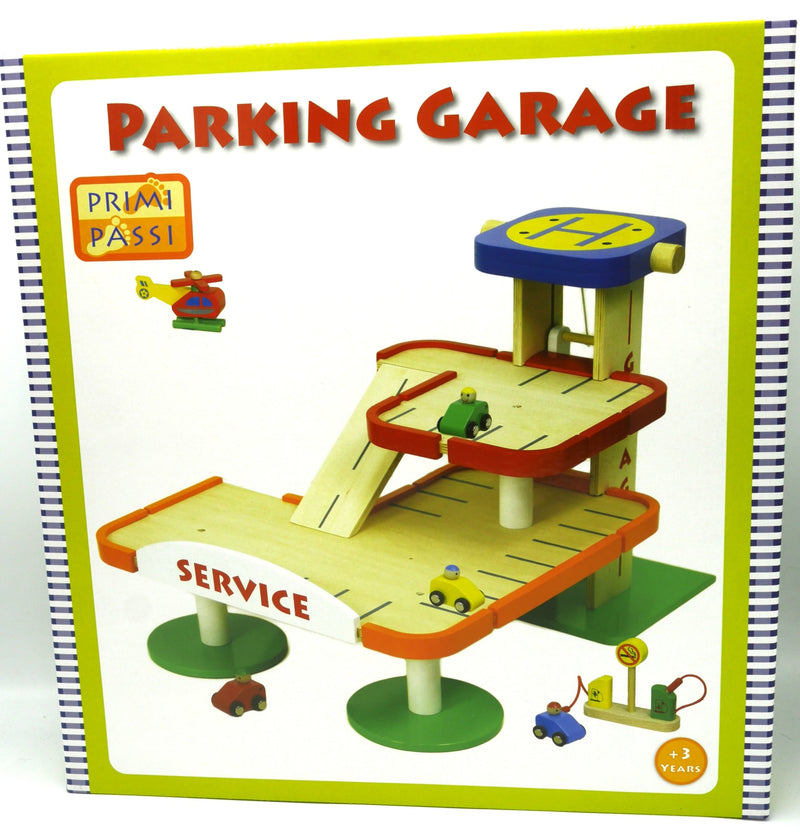 Afbeelding laden in galerijviewer, Jonotoys primi passi - houten parkeer garage

