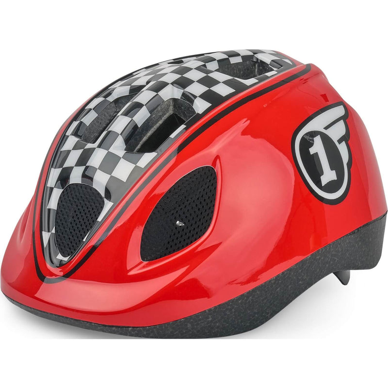Afbeelding laden in galerijviewer, Polisport Kinderhelm Race. maat: XS (46 53 cm), kleur: rood zwart
