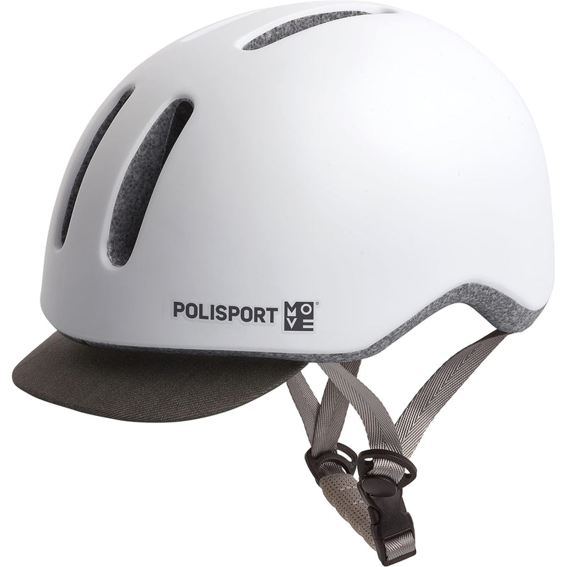Afbeelding laden in galerijviewer, Polisport helm Commuter mat wit grijs L 58-61cm
