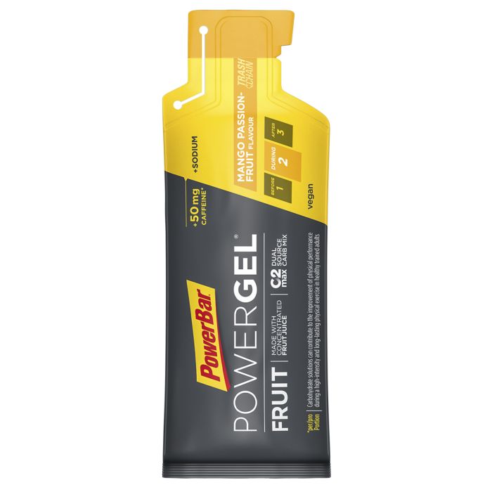 Afbeelding laden in galerijviewer, Powerbar powergel fruit (24 x 41gr) - mango-passion fruit (caffeine)
