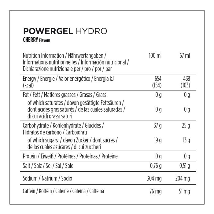 Afbeelding laden in galerijviewer, Powerbar powergel hydro (24 x 67ml) - cherry (caffeine)
