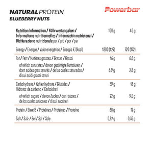 Powerbar natural protein (18 x 40gr) - blueberry nuts
