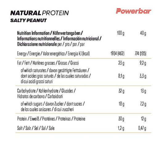 Powerbar natural protein (18 x 40gr) - salty peanut crunch
