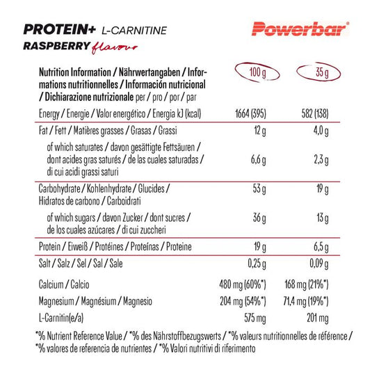 Powerbar protein+ l-carnitine (30 x 35gr) - raspberry-yoghurt