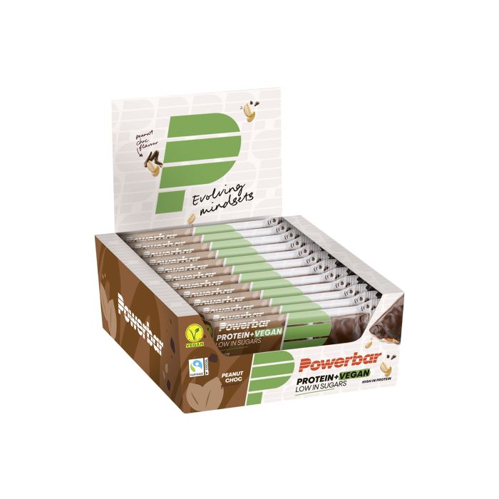 Afbeelding laden in galerijviewer, Powerbar protein+ vegan (12 x 42gr) - peanut chocolate
