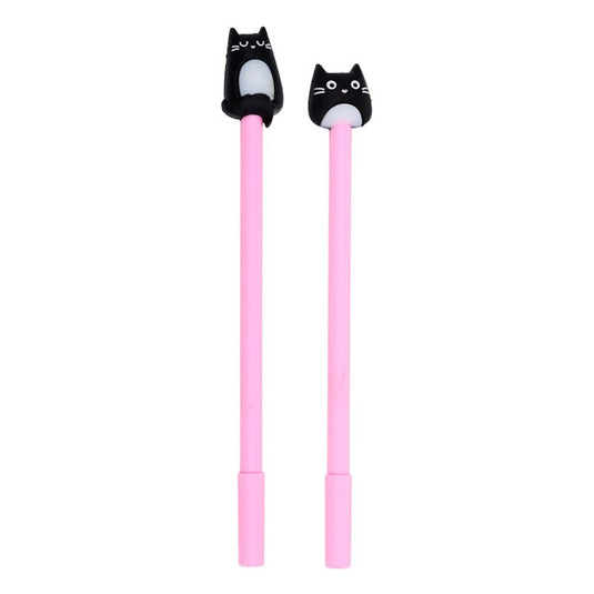 Feline fine kat fijnschrijver pen - zwart